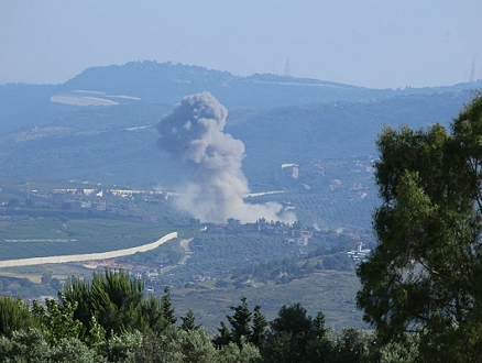 سقوط صواريخ على جبل الجرمق وثكنة بيرانيت