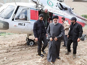 التلفزيون الإيراني: "هبوط صعب" لطائرة مروحية كانت تنقل الرئيس الإيراني