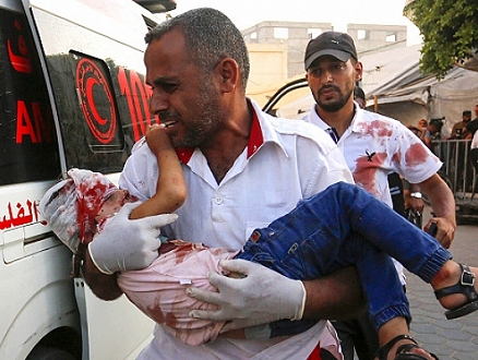 الحرب على غزة: شهداء وجرحى بالنصيرات وغارات على رفح