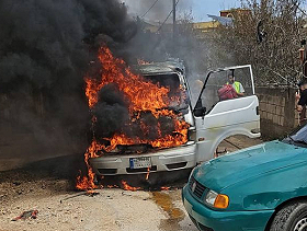 استمرار الخروقات الإسرائيلية: شهيدان باستهداف مركبة جنوبي لبنان وقصف شرقيّ البلاد